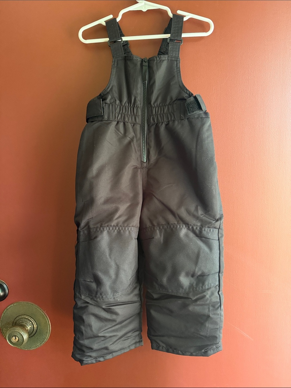 Cat and Jack Kids Black Snow Bib Overalls - Unbranded